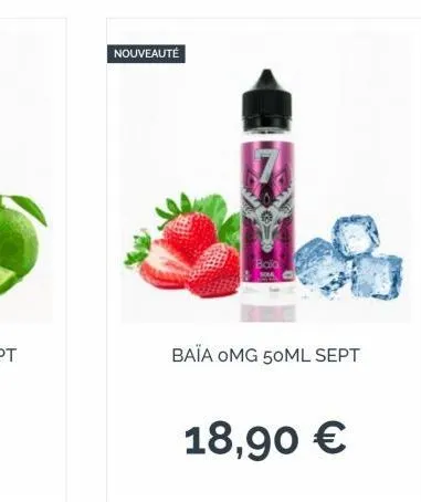 nouveauté  bald  baïa omg 50ml sept  18,90 € 