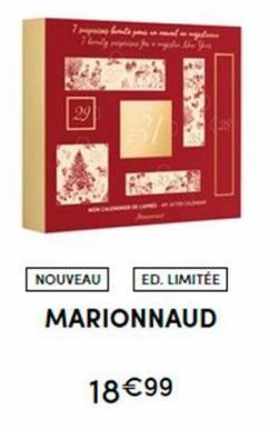 7 prins fonts  29  NOUVEAU  ED. LIMITÉE  MARIONNAUD  18€99  lampun  