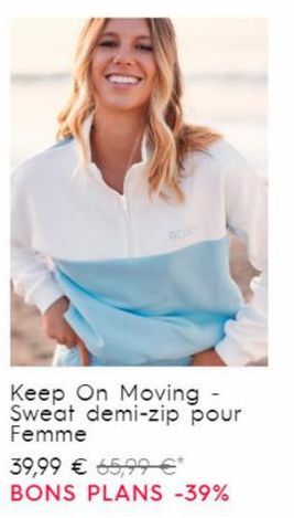 Keep On Moving - Sweat demi-zip pour Femme  39,99 € 65,99 €* BONS PLANS -39% 