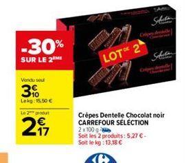 chocolat noir Carrefour