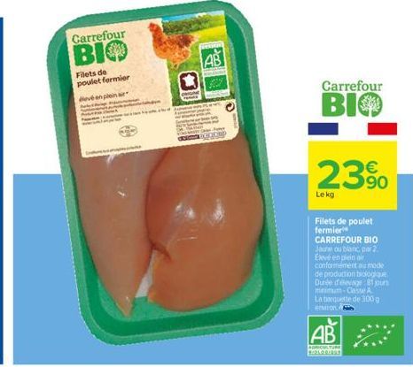 filets de poulet Carrefour