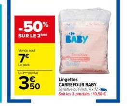 lingettes Carrefour