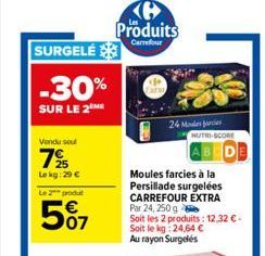 moules farcies Carrefour