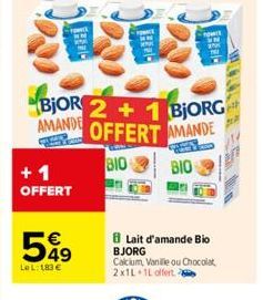 lait d'amande Bjorg