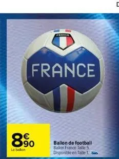 € 90  le ballon  france  france  ballon de football ballon france taille 5 disponible en taille 1.6 