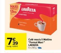 café moulu lavazza