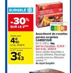 crevettes Carrefour