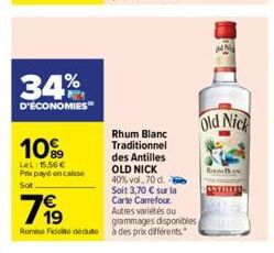 rhum blanc Old Nick