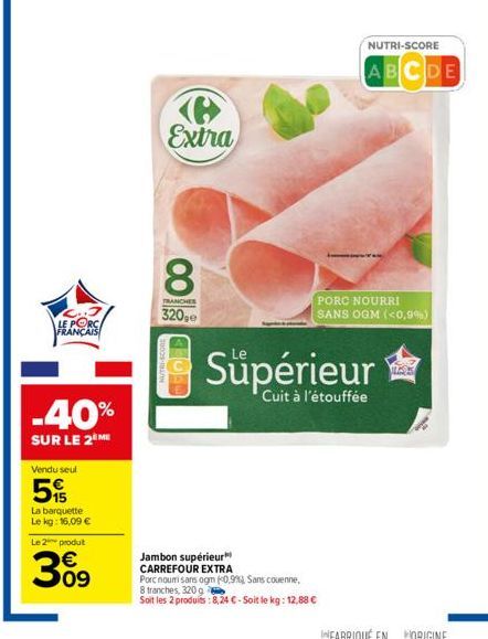 jambon Carrefour