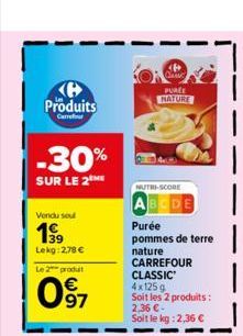 pommes de terre Carrefour