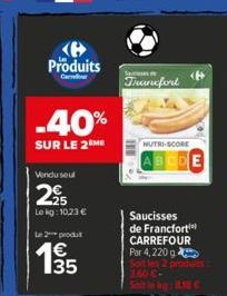 saucisses de Francfort Carrefour