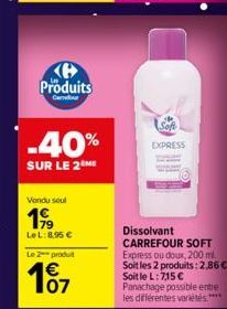 dissolvant Carrefour