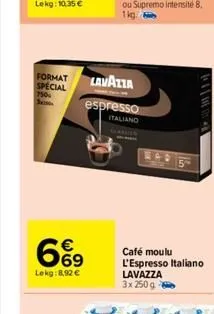 café moulu lavazza