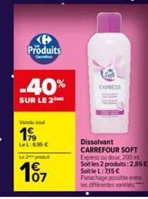 dissolvant Carrefour