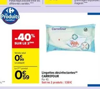 lingettes carrefour