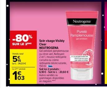 mousse nettoyante Neutrogena