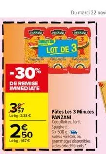 soldes panzani