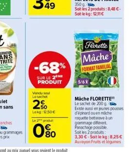 sachet florette