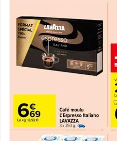 café moulu lavazza