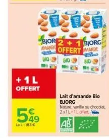 lait d'amande bjorg