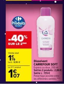 dissolvant Carrefour