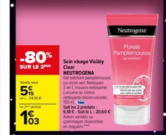 mousse nettoyante Neutrogena