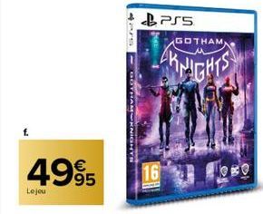 Lejeu  4995  Grafo  GOTHAM KNIGHTS  PSS  16  GOTHAM,  KNIGHTS  lore 