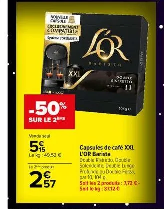 capsules de café l'or