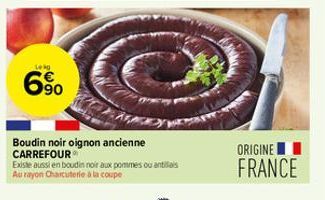 boudin noir Carrefour