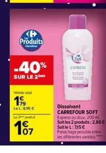 dissolvant carrefour