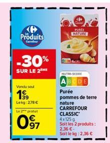 pommes de terre Carrefour