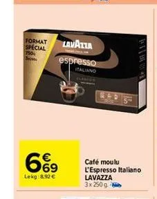 café moulu lavazza