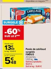 cabillaud Findus