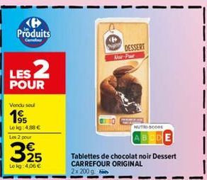 chocolat noir Carrefour