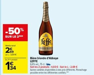 bière blonde Leffe