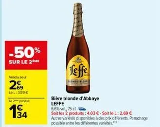 bière blonde leffe