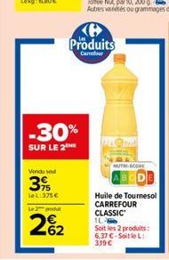 huile de tournesol Carrefour