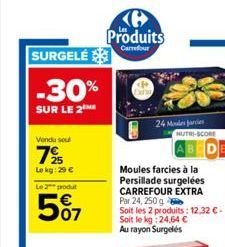 moules farcies Carrefour