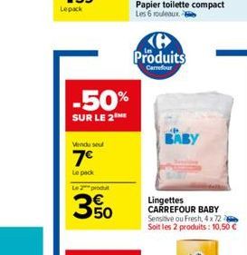 lingettes Carrefour