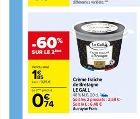 crème fraîche Le Gall