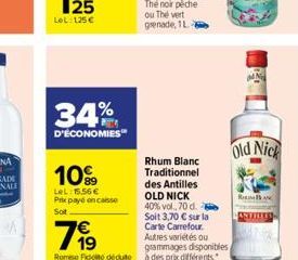 rhum blanc Old Nick