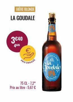 bière blonde La Goudale