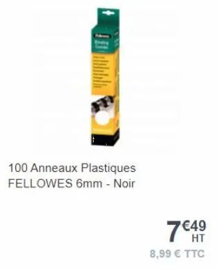 anneaux plastiques fellowes