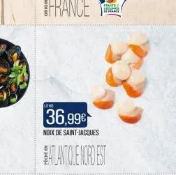 leng  36.99€  noix de saint-jacques  atlantique mord est  rauns legumes 