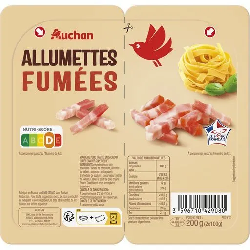 allumettes auchan