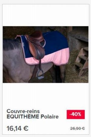 Couvre-reins EQUITHÈME Polaire  16,14 €  -40%  26,90 € 