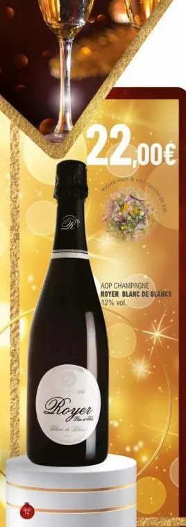 r  22,00€  accorges & v  royer  ceviche de  aop champagne royer blanc de blancs 12% vol. 