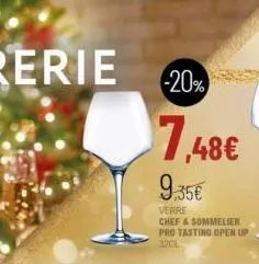 7,48€  9.35€  verre chef & sommelier pro tasting open up  32cl 