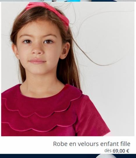 Robe en velours enfant fille  dès 69,00 € 