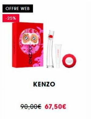 OFFRE WEB  -25%  VEZNO  KENZO  90,00€ 67,50€  O  